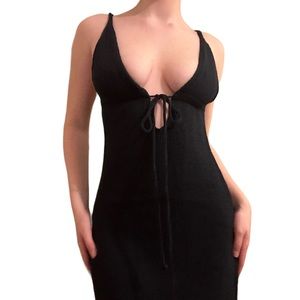 Zara navy blue mini knit dress